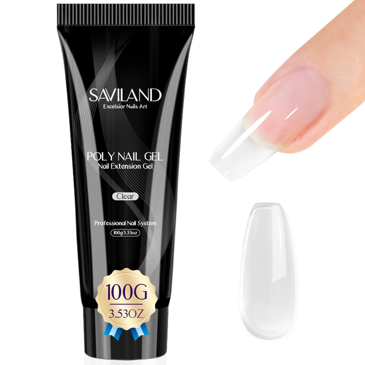 Nagu modelēšanas gēls Saviland 100ml bez HEMA, UV/LED poligēls iesācējiem salonam