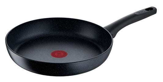 Tefal G2810672 panna BLACK STONE - 28 cm, minerālu pārklājums+, bez PFOA, Thermo Signal, piemērota visām plītīm, alumīnijs.