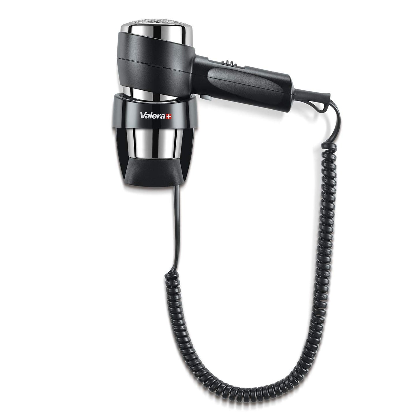 Valera Action Super Plus 1200 matu fēns ar sienas turētāju, 1200 vati, krāsa melna/hroms
