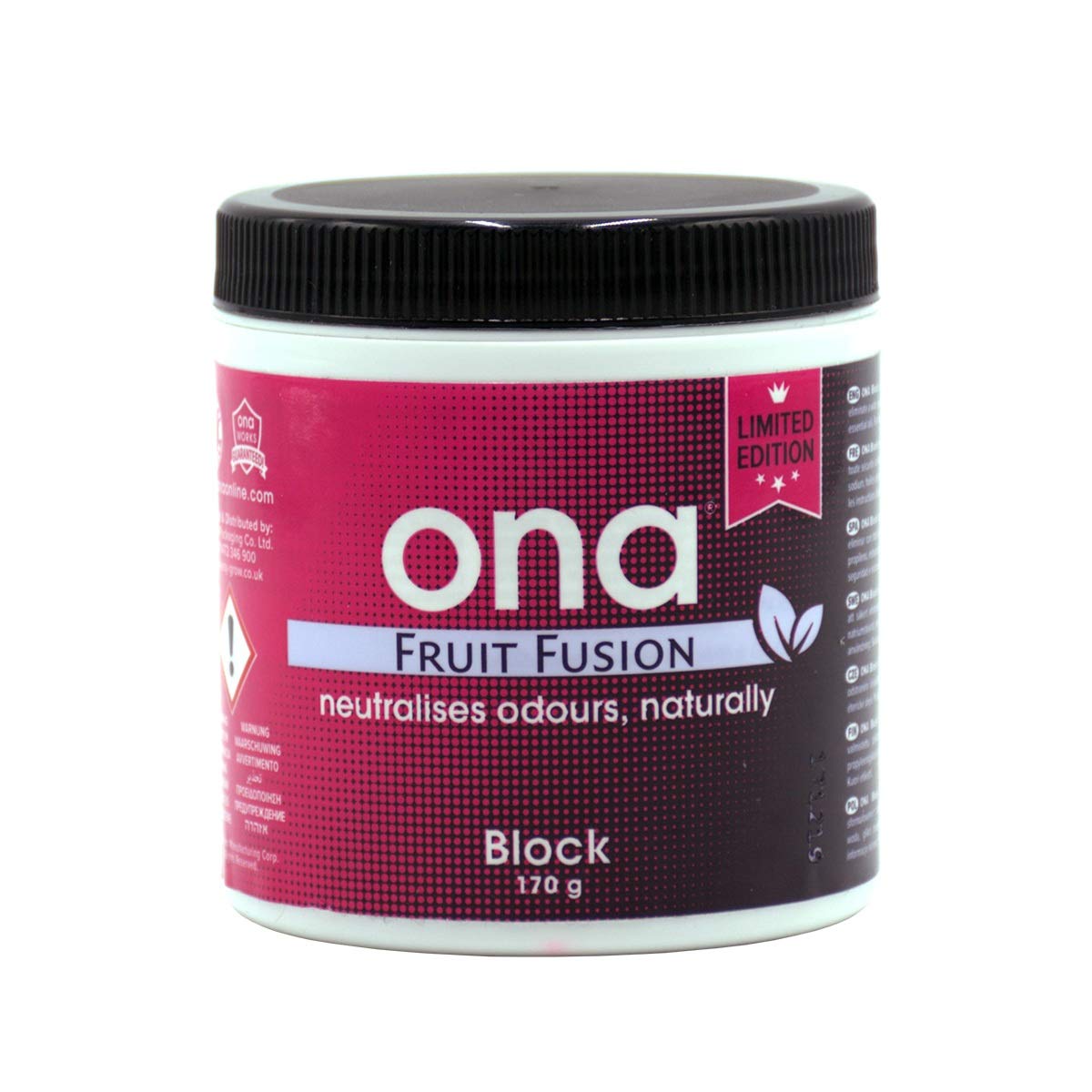 Smaku neitralizators ONA Block Fruit Fusion Scent, droši, dabiski un ilgstoši novērš smakas 170 g