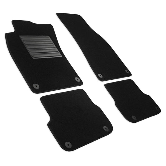 MDM SP-200 paklāji Velūrs automašīnu paklājs piemērots Audi A6 (C6) / A6 Avant (C6) 03.2006>02.2011, melns