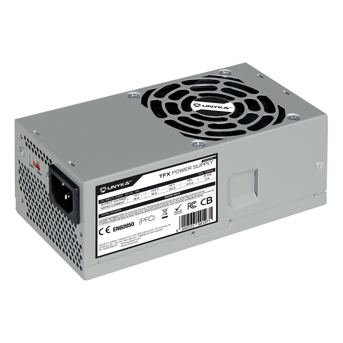 Unikāls strāvas avots TFX 350 - 350 W, 115-230 V, aktīvs, 59,4 W, 240 W, pelēks