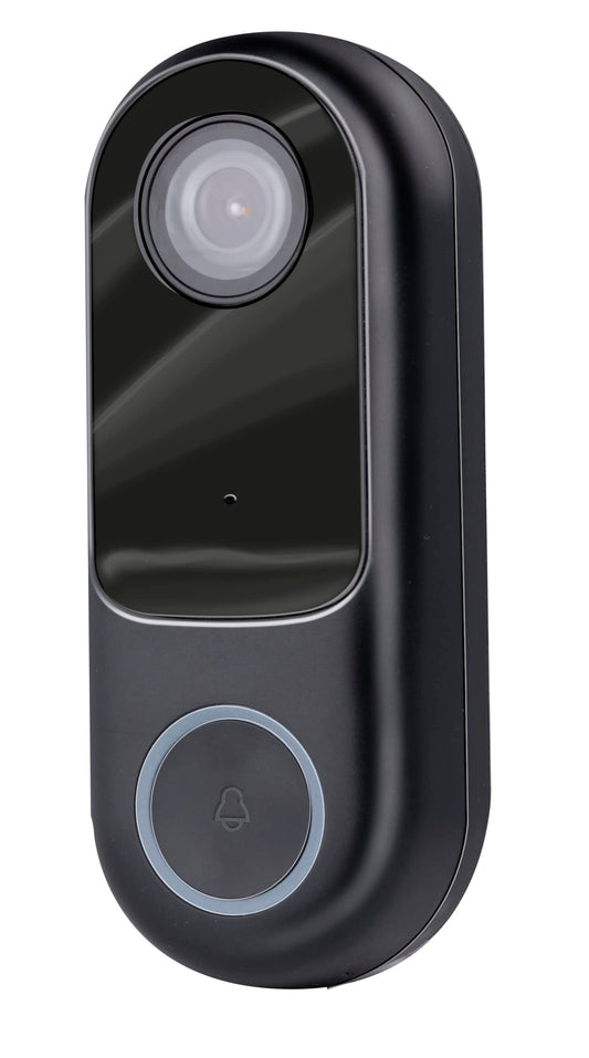 Alpina Smart Home bezvadu durvju zvans ar kameru - durvju zvans - WLAN - video - Full HD - divvirzienu sakaru sistēma - nakts redzamība - skaņas un kustības sensors - IP54
