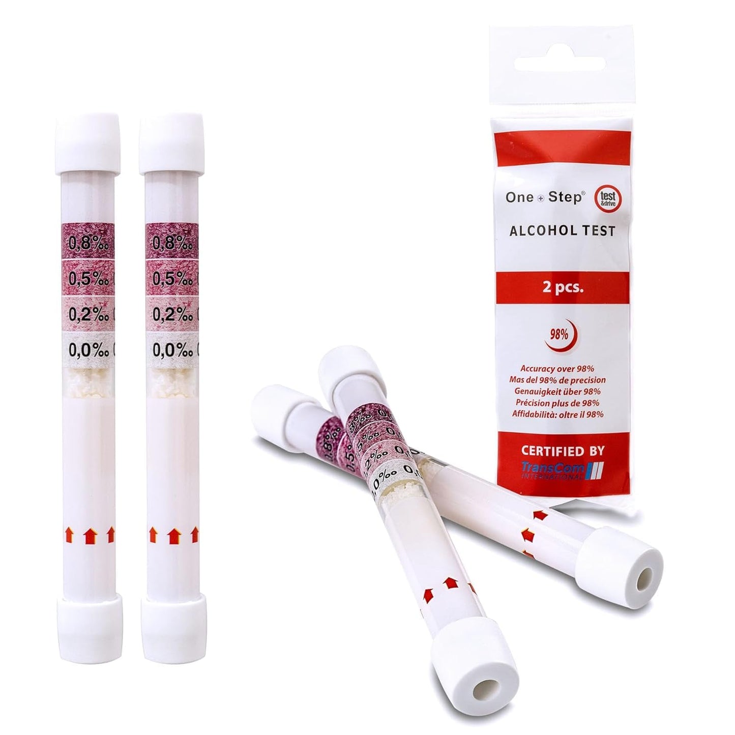 One+Step alkotesteris, 4 gab. Vācijai un Eiropai ar 4 mērījumu diapazoniem, alkohola tests, alkohola mērītājs