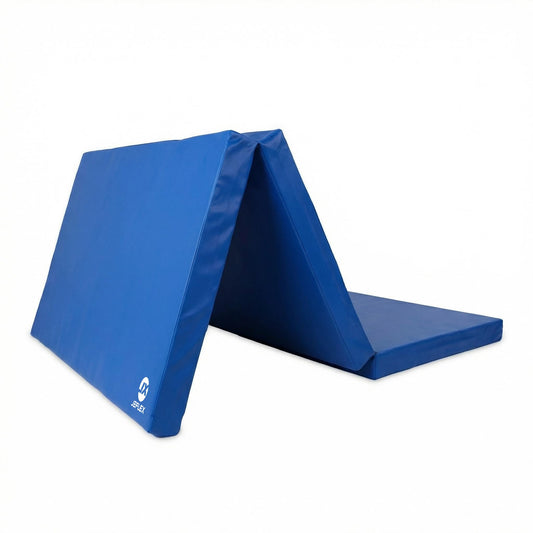 Jeflex salokāms mīkstais paklājs un vingrošanas paklājs zils 210 x 100 x 8 cm MADE IN GERMANY