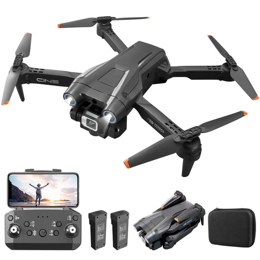 OKYUK i3 PRO drons ar 4K kameru, 50 min. lidojuma laiks, zem 139 g, 200 metri FPV pārraide, bezsuku motors. Follow-Me/Atgriešanās/Fotogrāfija/Vide, RC kvadrokopters iesācējiem, pieaugušajiem (Melns)