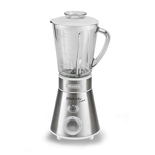 Ariete 561 Blendy Metal - Mikseris ar nerūsējošā tērauda asmeņiem, stikla krūze 800 ml, 2 ātrumi, 300 vati, sudrabs