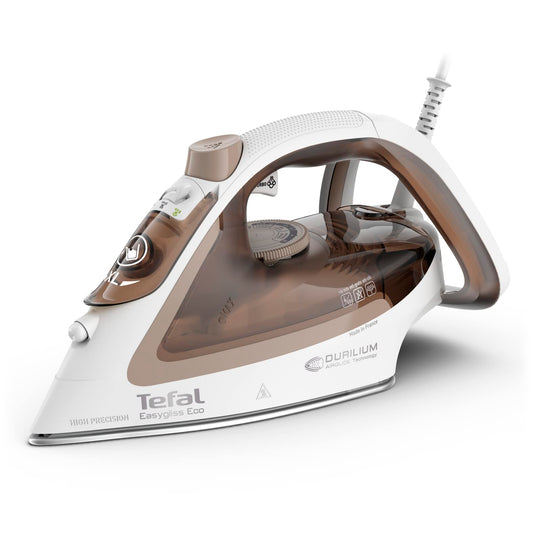 Tefal Easygliss Eco tvaika gludeklis - 2800W, 240g/min tvaika trieciens, Durilium AirGlide zole, 88% pārstrādājams, eko režīms.