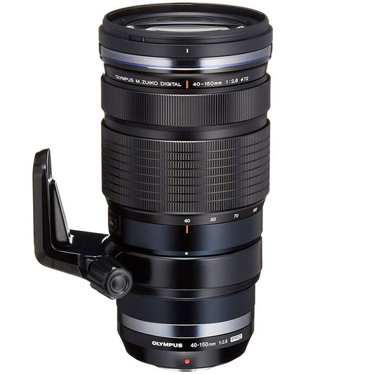 Olympus M.Zuiko Digital ED 40-150mm F2.8 PRO objektīvs, telezoom, piemērots visām MFT kamerām (Olympus OM-D & PEN modeļi, Panasonic G sērija), melns