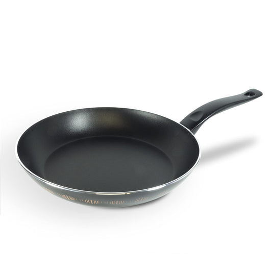 ALLUFLON Costanza frying pan 22 cm - aluminum, black, non-stick surface, durable and lightweight design.
