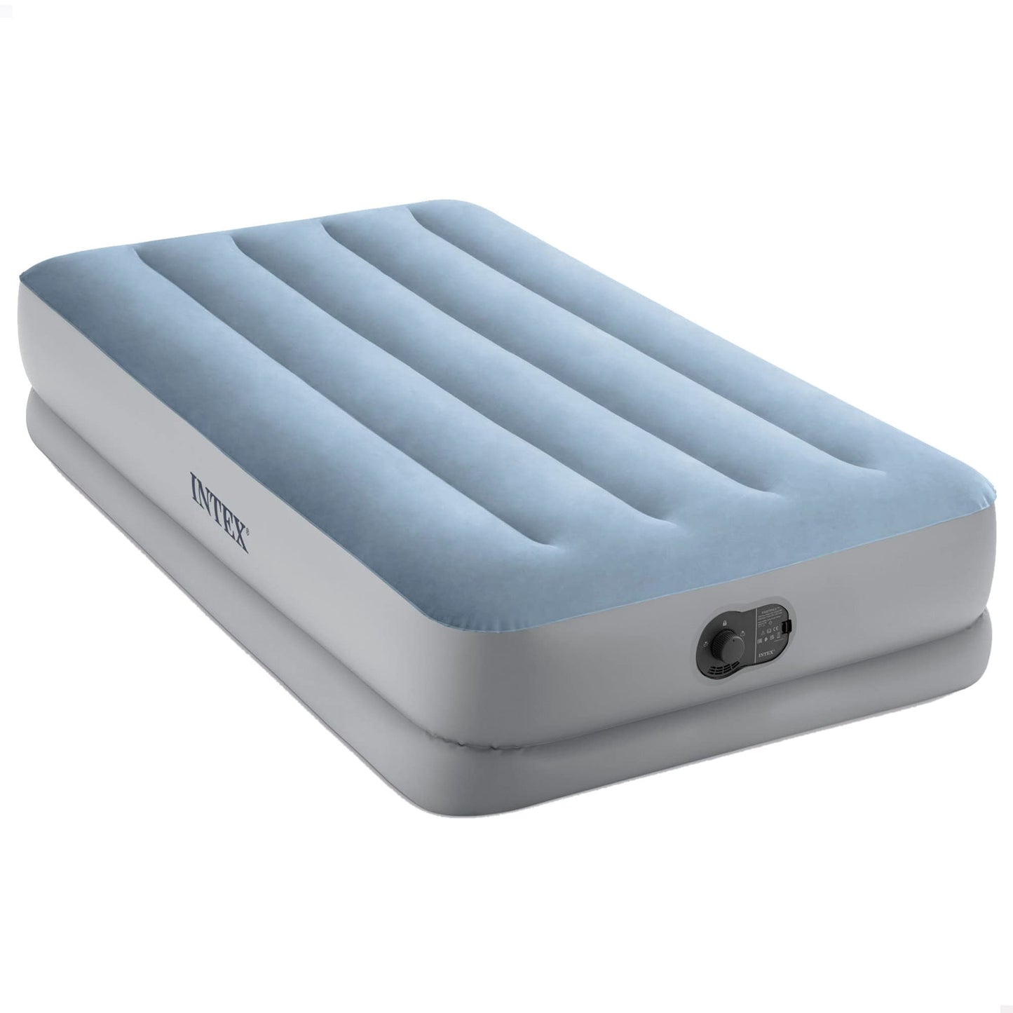 Gaisa matracis Intex Twin Dura-Beam Comfort ar Fastfill USB sūkni, piepūsts 99 cm x 191 cm x 36 cm (64157)
