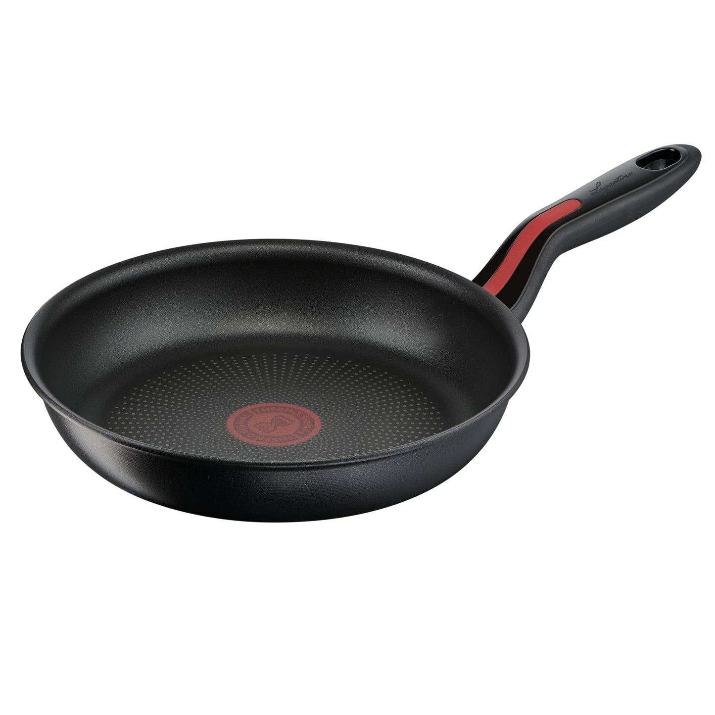 Lagostina Red Line panna Ø 22 cm - indukcijas, gāzes un cepeškrāsns izturīga, neslīdošs silikona rokturis, termossignāls.