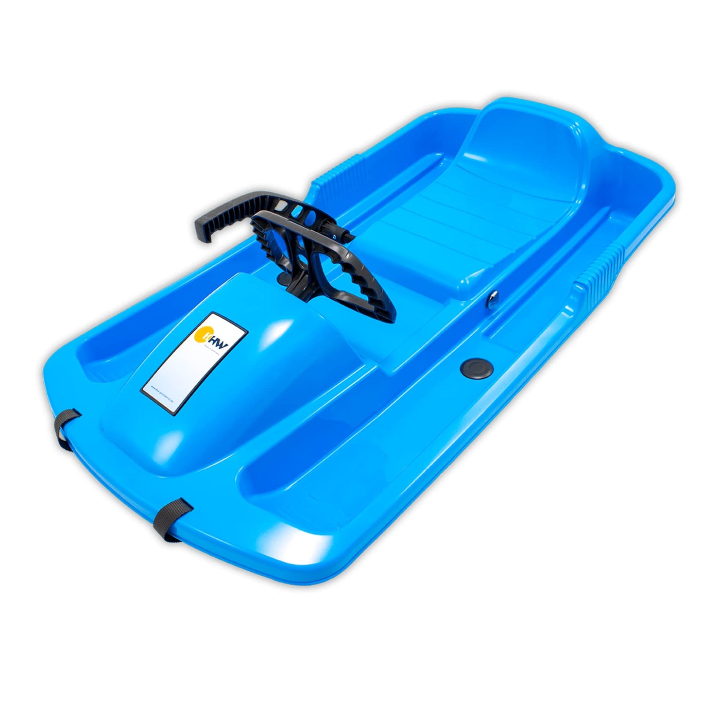 Bērnu ragavas ar stūri KHW Snow Fox, Iceblue, TÜV pārbaudīts, Made in Germany, ar precīzu vadības sistēmu, drošu stūri, aukstumizturīgu un gaismu noturīgu plastmasu