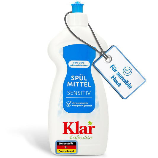 Trauku mazgāšanas līdzeklis Klar EcoSensitive SENSITIV, 500ml - bez smaržas un hipoalerģisks