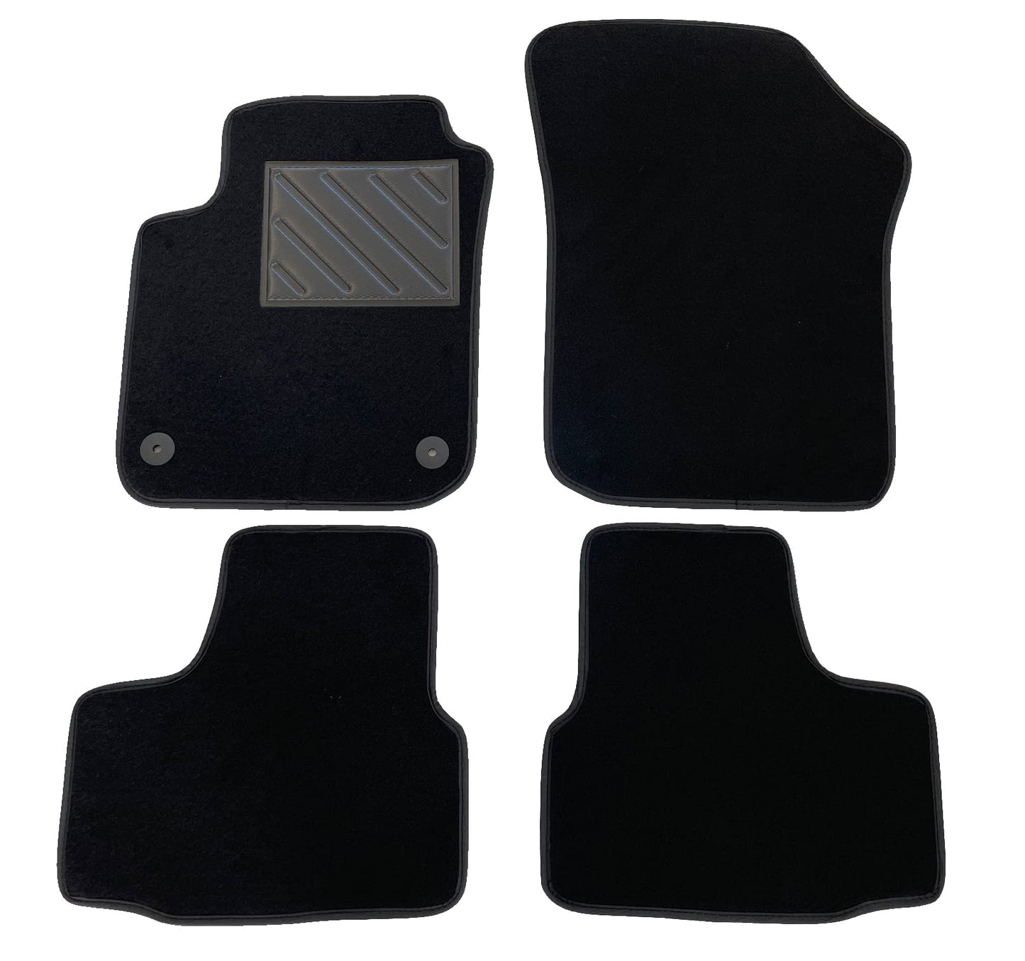 MDM SP-305 paklājiņi velūrs automašīnu paklājs piemērots BMW 3. sērijai (F30) / 3. sērijas touring (F31) 2012>02.2019, melns