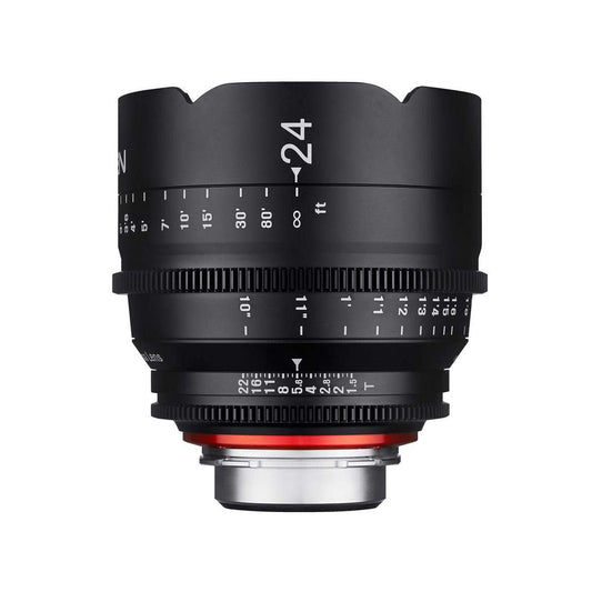 Rokinon Xeen XN24-C 24 mm T1.5 profesionālais CINE objektīvs Canon EF, melns
