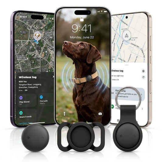 Suņu un kaķu trakeris(iOS/Android) - SmartTag trakeris bez abonementa ar aizsargvāciņu