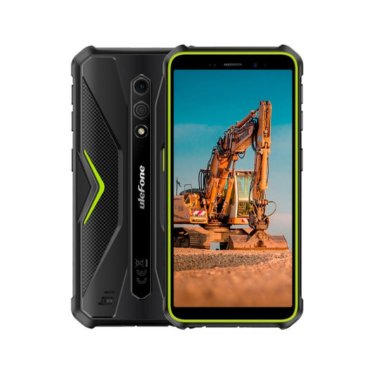 Ulefone Mobile Armor X12 - 3 GB RAM, 32 GB storage, durable orange design, rugged smartphone for outdoor use.
