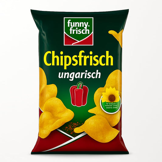 Čipsi Funny Frisch Chipsfrisch ungāru gaumē 150g