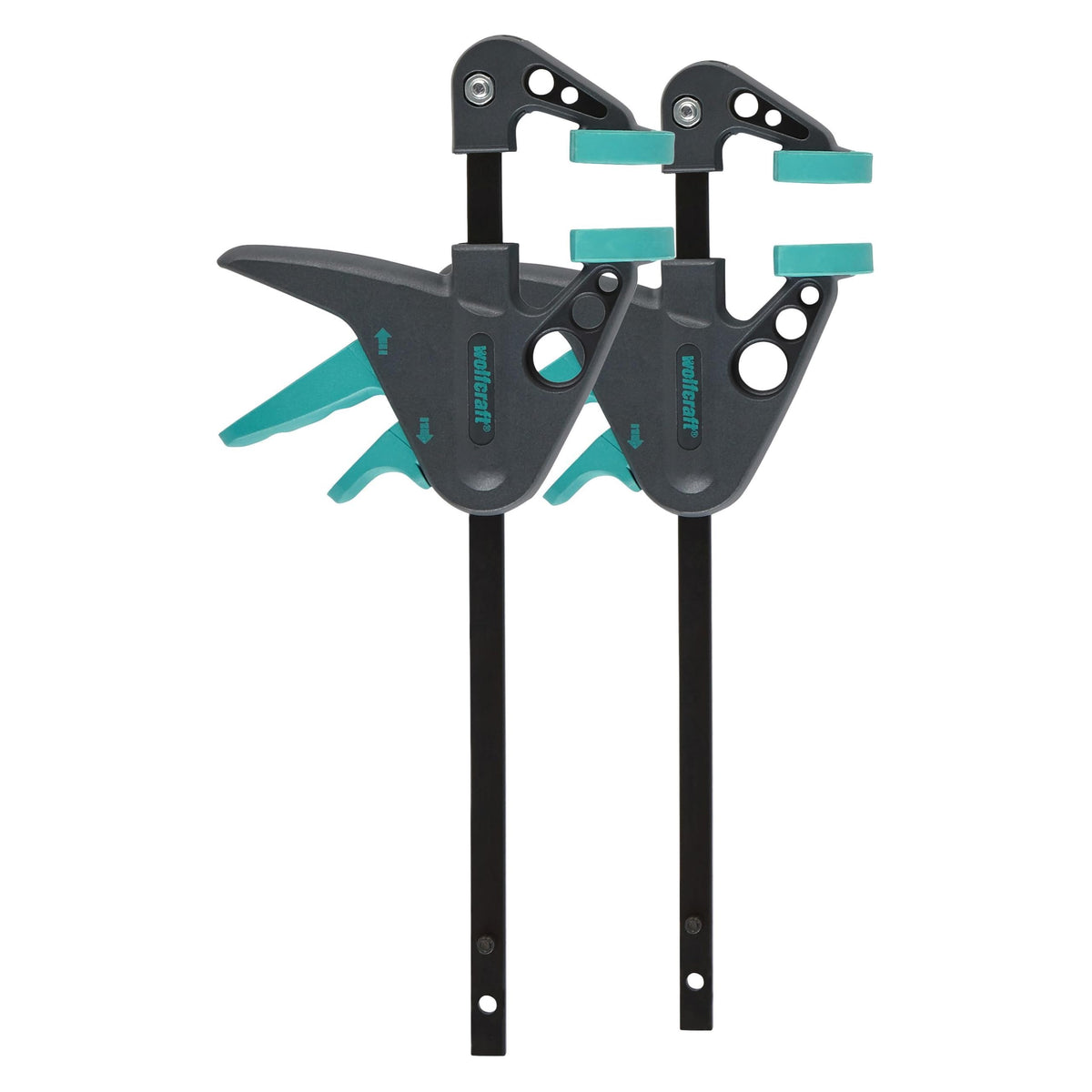 wolfcraft 2x mini vienrokas skava - fiksācijas skava nostiprināšanai un rokdarbiem