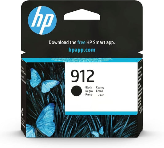 HP 912 (3YL80AE) melna oriģinālā printera kasetne - saderīga ar HP OfficeJet Pro 8010, 8020 sērijām, augsta kvalitāte.