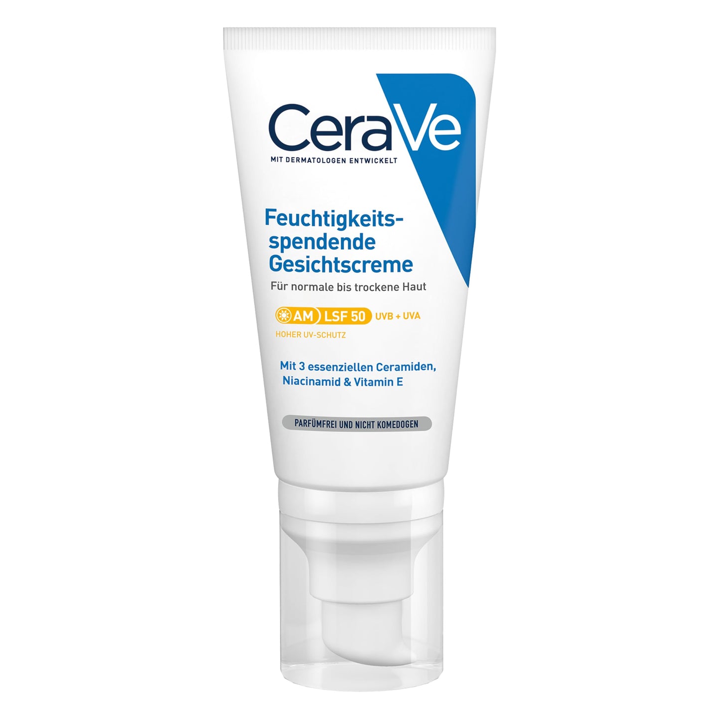 Sejas krēms ar SPF 50 CeraVe mitrinošs sejas krēms UVA un UVB aizsardzība, 50ml