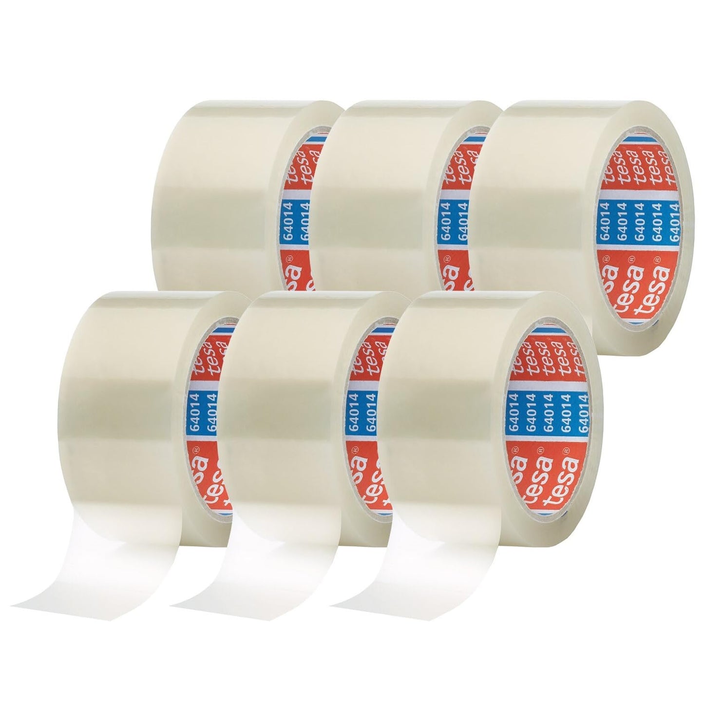 Līmlente iepakošanai tesa 64014 PP, 66 m x 50 mm, caurspīdīga, 6 ruļļi