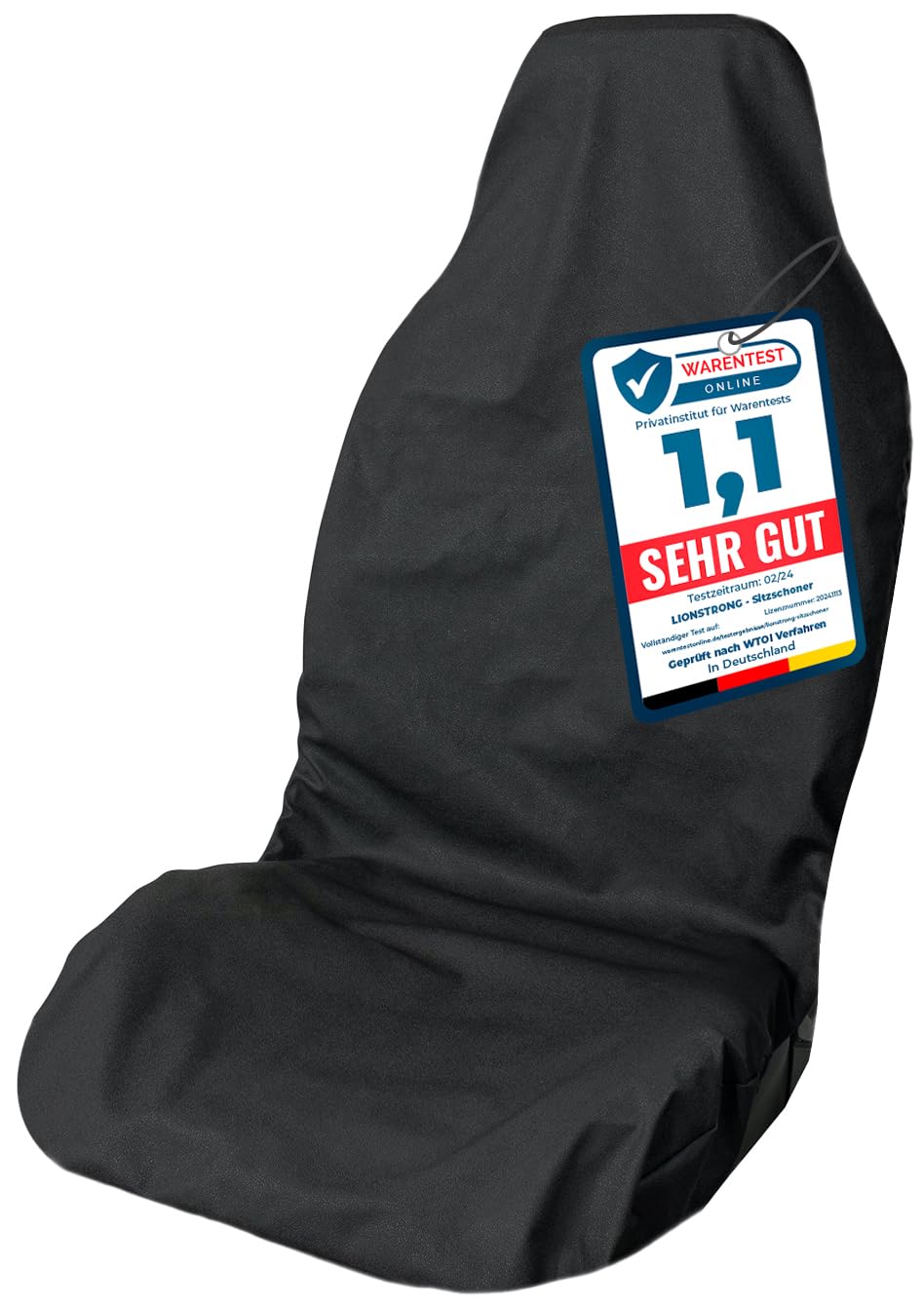 LIONSTRONG® Autosēdekļa aizsargs priekšējam sēdeklim [ŪDENSIZTURĪGS] - Polyester
