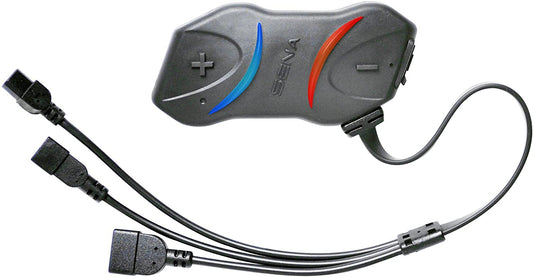 Sena SMH10R - Ultra-slim Bluetooth communication system for motorcycles, featuring long-range connectivity and easy controls.