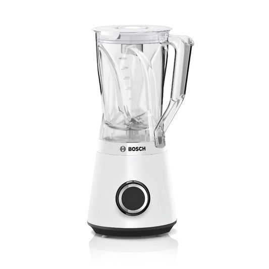 Bosch VitaPower 4 MMB6141W - augstas kvalitātes nerūsējošā tērauda asmeņi, 1,5l Tritan trauks, 1200 W, 30 000 apgr./min, balts