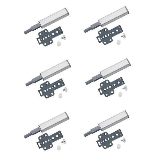 Spiediena durvju atvērējs skapim Push to Open durvju atvērējs 6 gab. komplekts, skapja durvju magnētiskais Tip On IKEA BESTA skapim, durvju amortizators mēbelēm un atvilktnēm