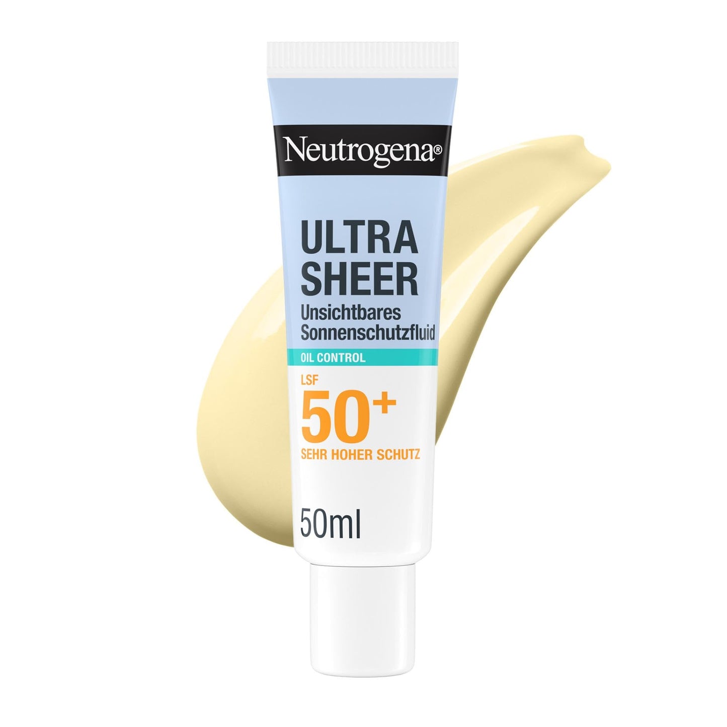 Saules aizsargkrēms sejai Neutrogena Ultra Sheer Oil Control SPF50+, 50 ml