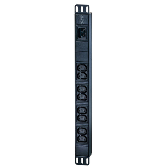 APC Easy PDU Basic 1U 16A 230V - 8 C13 outlets, rack-mounted power distribution unit for efficient energy management.