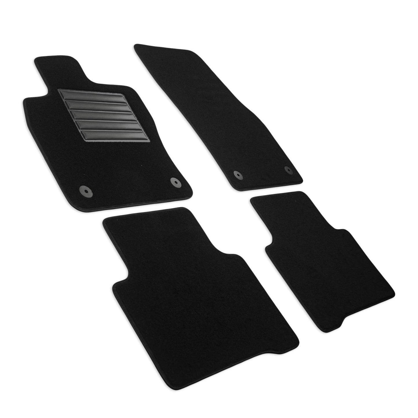 MDM SP-5112 paklāji Velūrs automašīnu paklājs piemērots Volkswagen Touran 09.2015>, melns