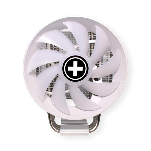 Xilence M403PRO.W.ARGB CPU cooler - AM5/AM4, LGA 1700/1150, 150W TDP, quiet 120mm ARGB PWM fan, easy installation, white.