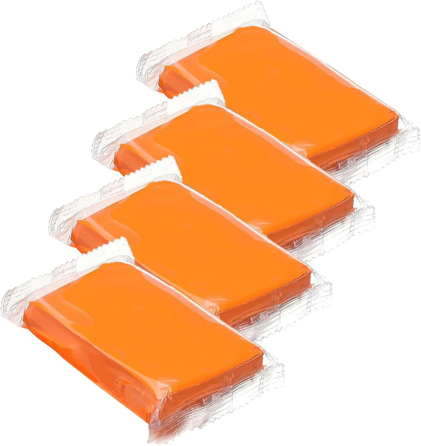 ReinIGēšanas māls automašīnai, Reinigungsknete, Auto Car Clay Bar, auto māls lakas tīrīšanai, 4 x 100 g, oranžs
