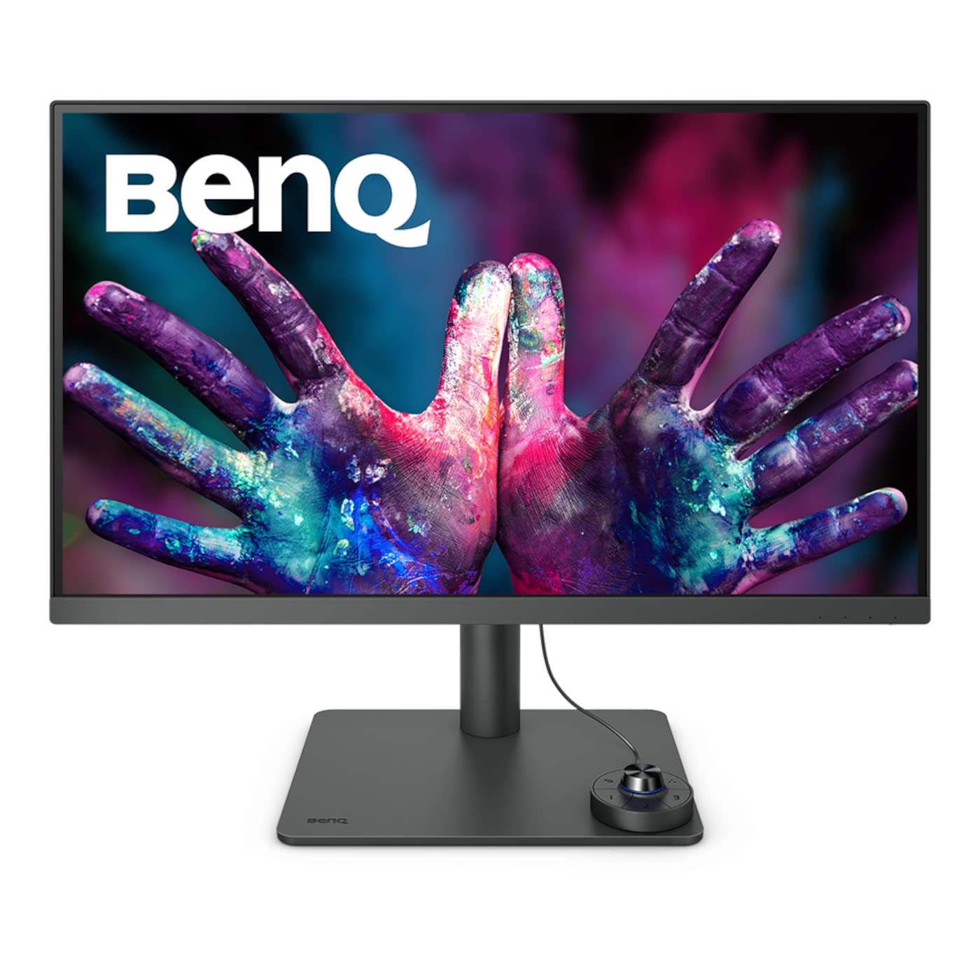 BenQ PD2705U - 27" 4K UHD IPS monitor, AQCOLOR, P3 color space, USB-C charging, KVM, hardware calibrated, height adjustable