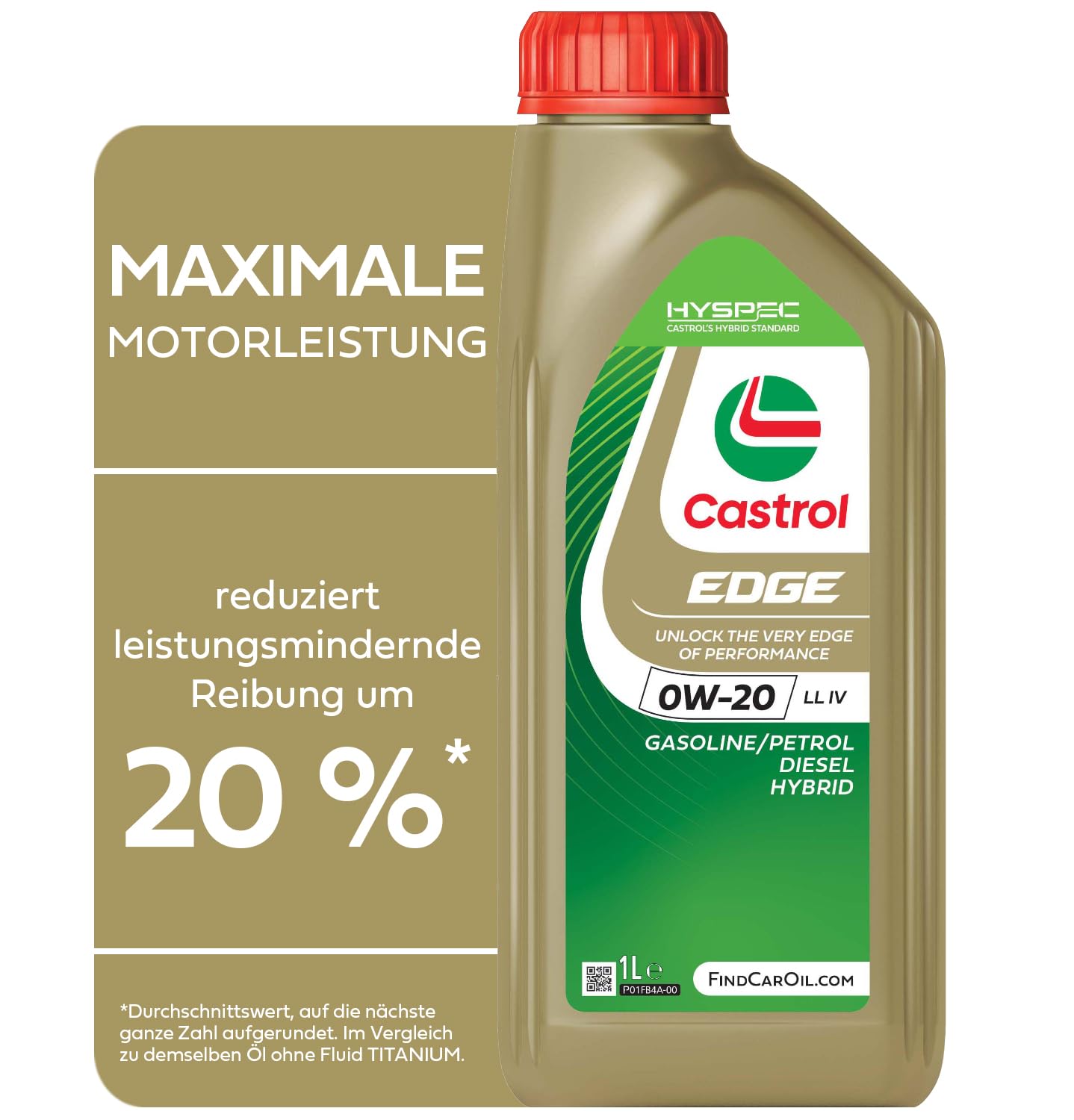 Motoreļļa Castrol EDGE 0W-20 LL IV, 1L