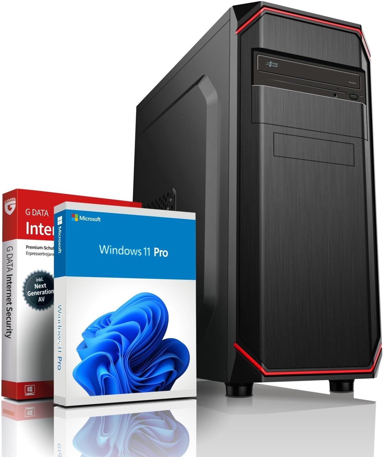 Ankermann Business Core | Intel Core i5-14400F | Nvidia GeForce GT 710 4GB | 16GB DDR5 RAM | 1TB NVMe SSD | Windows 11 | WLAN & Bluetooth | Libre Office