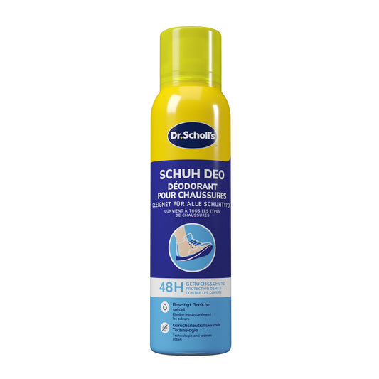 Apavu dezodorants Scholl Fresh Step Geruchsstopp, maigs pēdu aerosols ar ilgstošu iedarbību pret nepatīkamām smakām, 150 ml