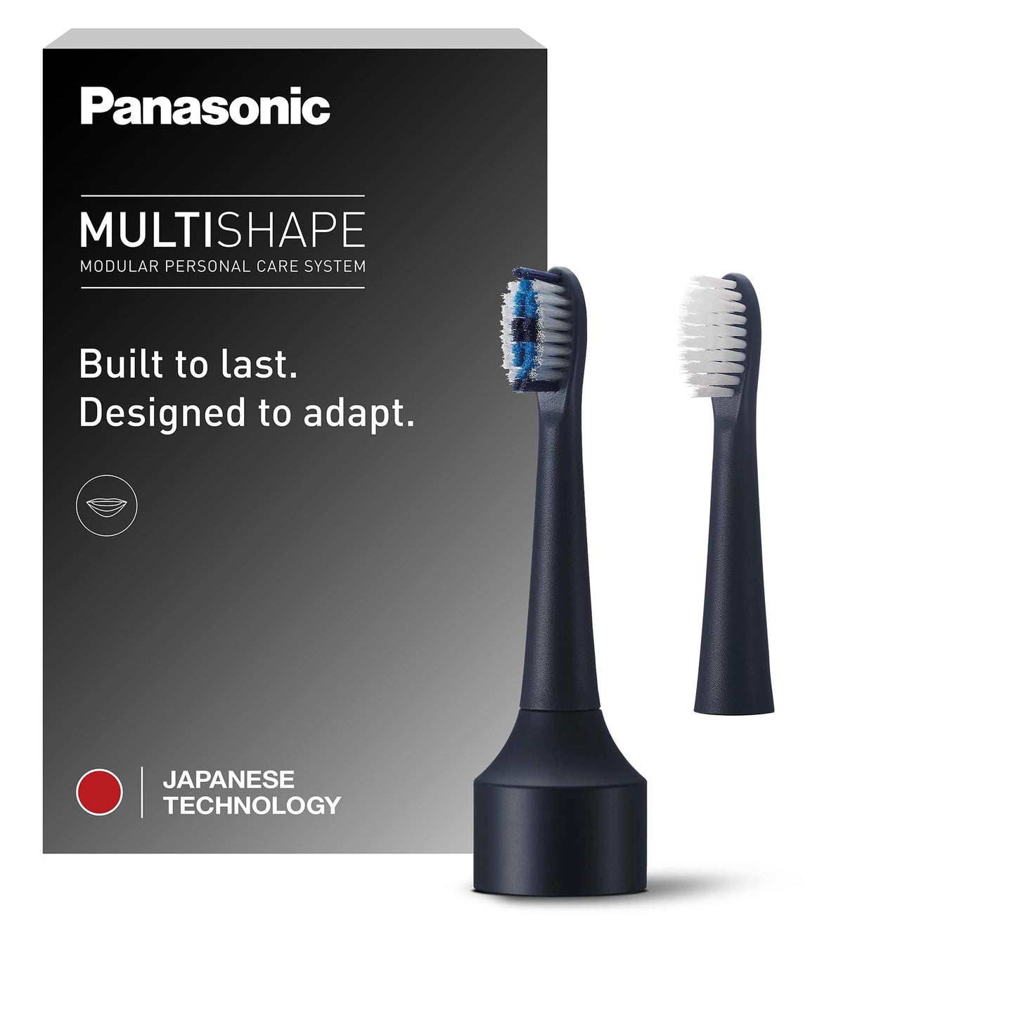 Panasonic Multishape ER-CTB1 elektriskās zobu birstes uzgalis, 2 uzgaļi, melns