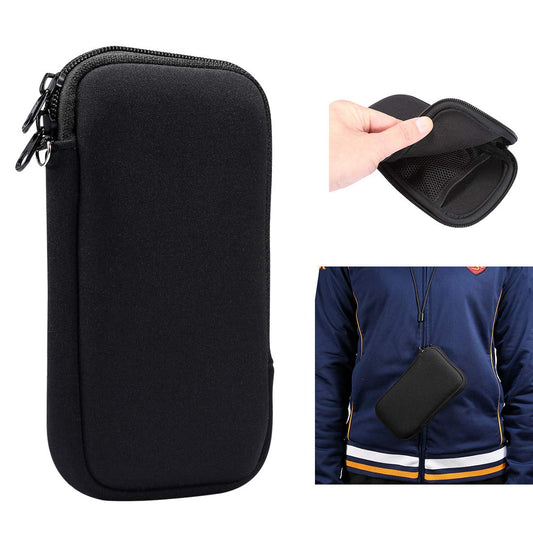 Neoprēna telefona somiņa Samsung Galaxy S23 S22 S21 S20 Ultra, 17,5 cm (6,9 Zoll), universāls telefona maciņš ar rāvējslēdzēju, plecu siksna iPhone 15 Pro Max