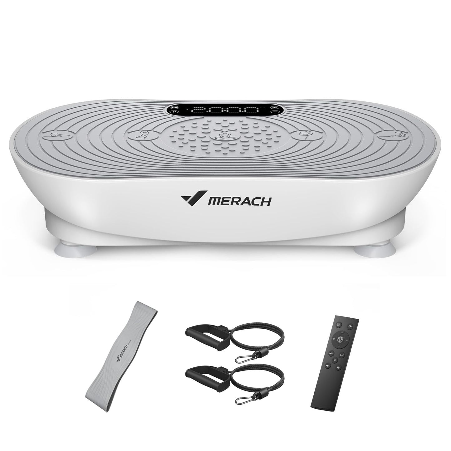 Vibrācijas platforma MERACH V33 Pro ar augstas frekvences vibrāciju, balta