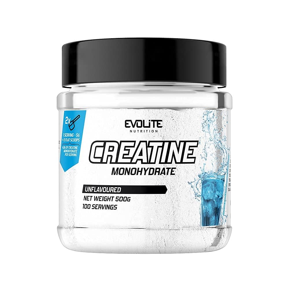 Kreatīns Evolite Nutrition Creatin Monohydrat 500g ar taurīnu, 100 porcijas