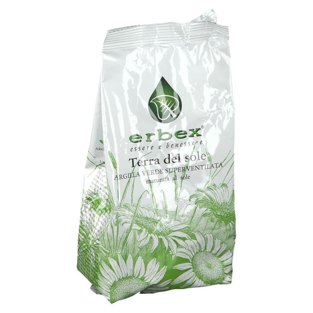 Erbex Terra del Sole zaļais māls superventilēts 500g maskām sejai un ķermenim