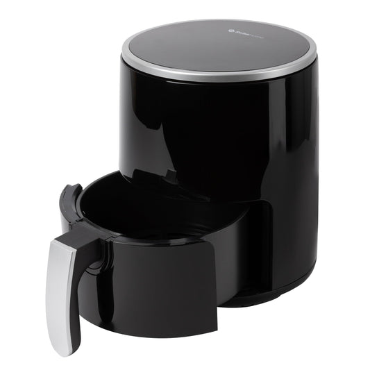 Z SwissHome PETIT - 2.5L 1200W air fryer with digital display, adjustable temp 80-200°C, 60 min timer, removable basket.