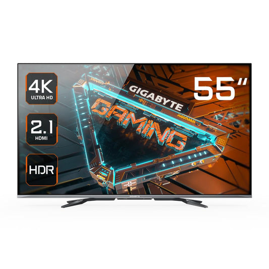 Gigabyte S55U 55" UHD gaming monitor - 3840x2160, 120Hz, 2ms response, 500 cd/m², FreeSync Premium, HDR Ready, HDMI 2.1