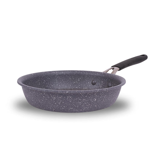 Lagostina Tempra Mineral panna - Ø 20 cm, tērauda un alumīnija, minerālu pārklājums, silikona rokturi, akmens izskats.