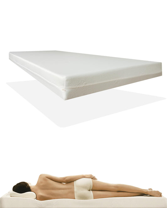 Matracis Doctorsleep 60 x 200 cm, 10,5 cm augsts, vidēji ciets H2–H3 putu matracis ar Milano/AloeVera pārvalku
