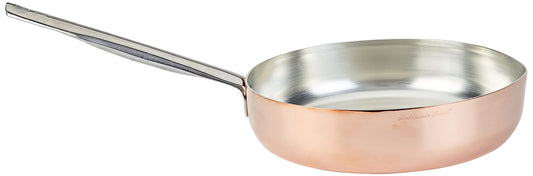 Pentole Agnelli ALCU111PI28 - 28 cm copper frying pan with stainless steel handle and induction base